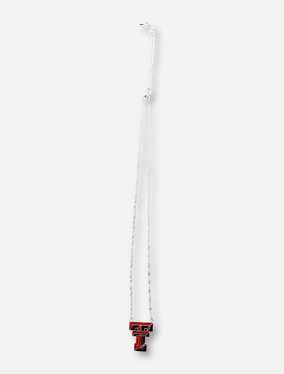 Texas Tech Red Raiders Double T Crystal Necklace