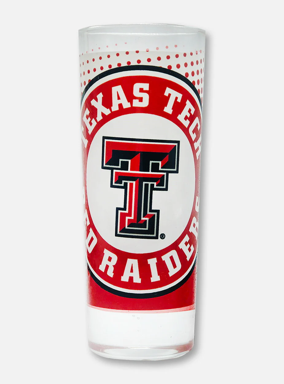 Texas Tech Red Raiders Double T Dotted Shooter Shot Glass