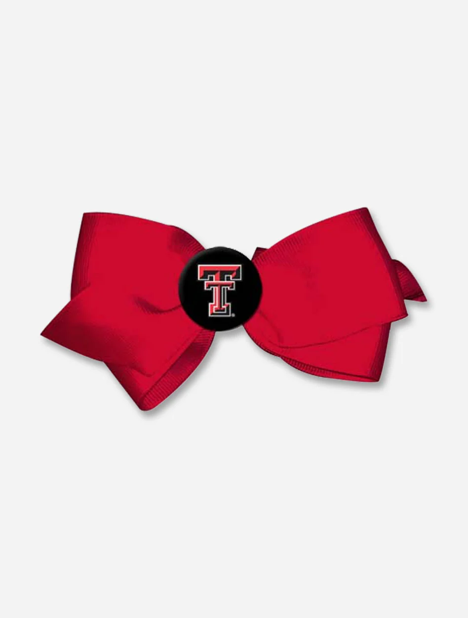 Texas Tech Red Raiders Double T Hair Bow  Barrette