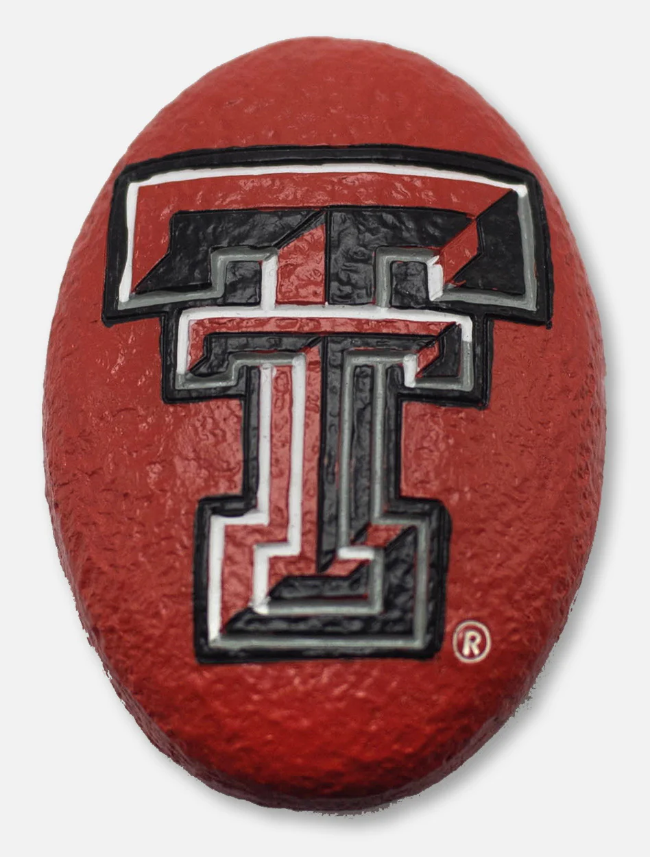 Texas Tech Red Raiders Double T Small Garden Rock Paperweight