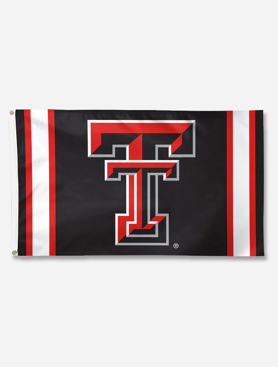 Texas Tech Red Raiders Double T V-Stripe 3'x5' Deluxe Flag