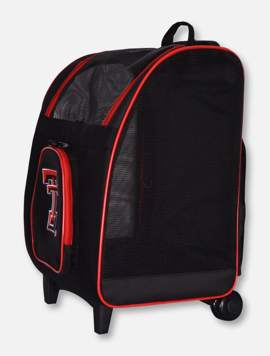 Texas Tech Red Raiders Double T Wheeled Pet Carrier - Image 2