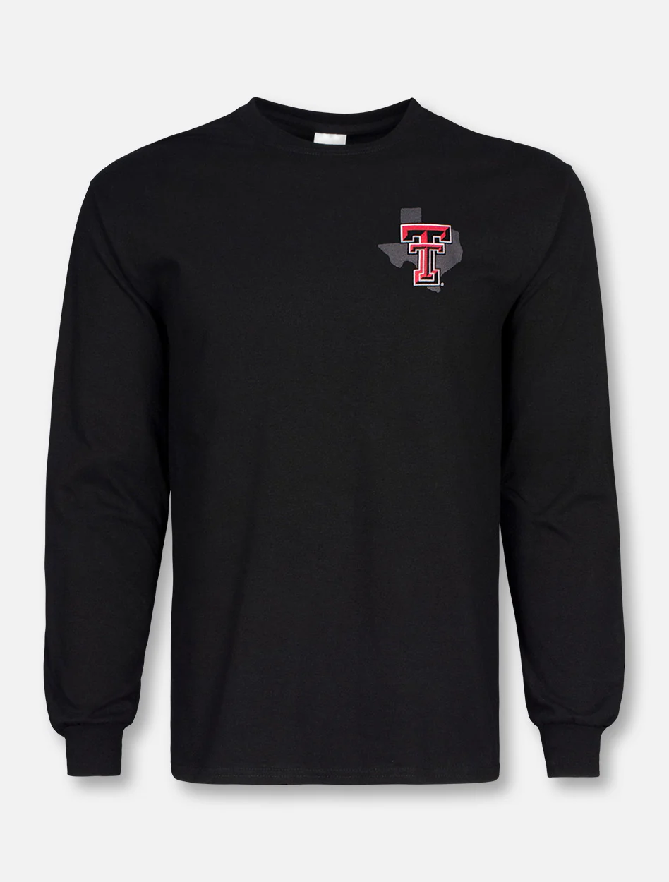 Texas Tech Red Raiders Double T "Will Rogers Wrapped In Traditions" Black Long Sleeve T-shirt - Image 2
