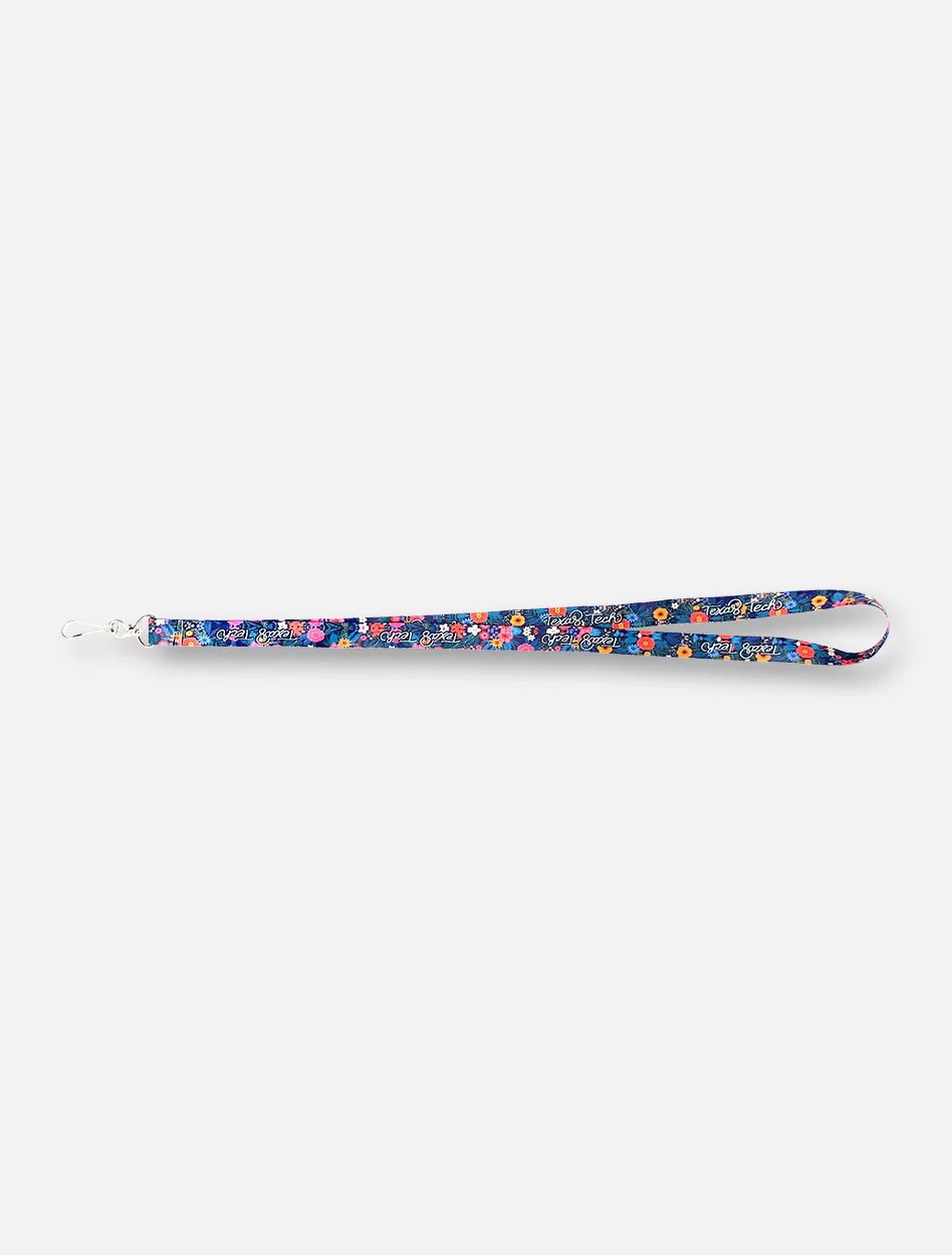 Texas Tech Red Raiders Floral Garden Lanyard