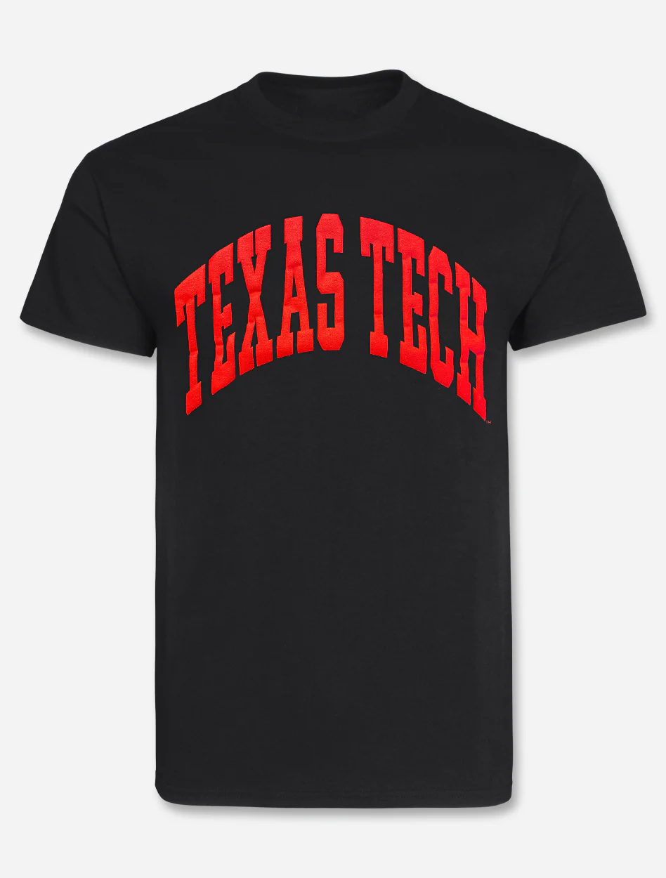 Texas Tech Red Raiders "Gnarly Arch" Team Color PUFF Print T-Shirt