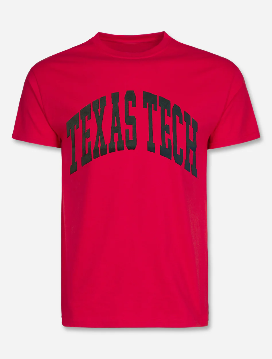 Texas Tech Red Raiders "Gnarly Arch" Team Color PUFF Print T-Shirt - Image 2