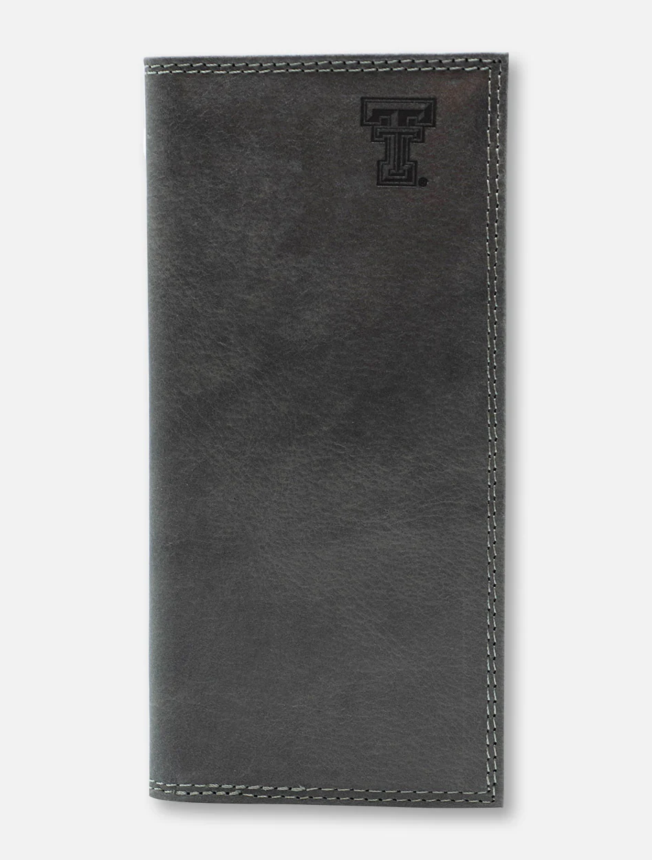 Texas Tech Red Raiders Grey Leather Roper with Double T Wallet