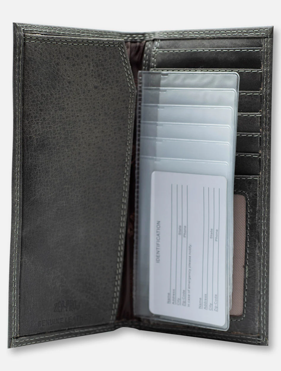 Texas Tech Red Raiders Grey Leather Roper with Double T Wallet - Image 2