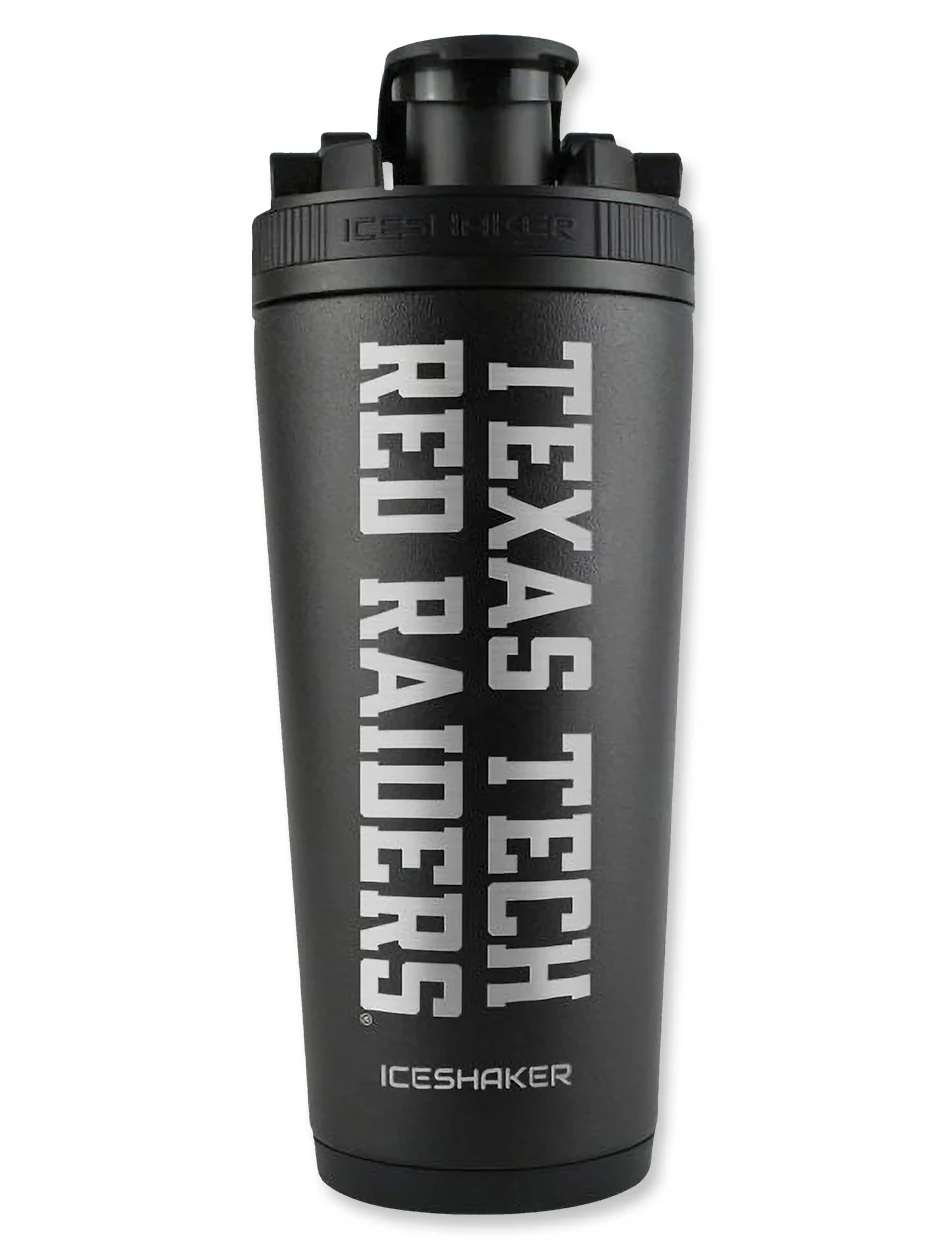 Texas Tech Red Raiders "Ice Shaker" 26 oz Stainless Steel Water Bottle - Image 2