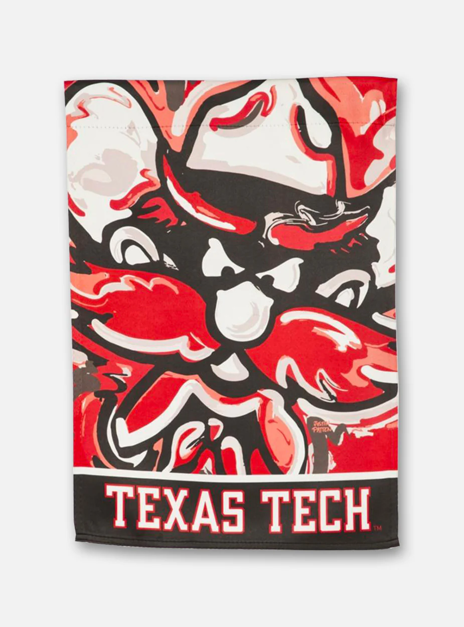 Texas Tech Red Raiders "Justin Patten" Suede Raider Red Garden flag - Image 2
