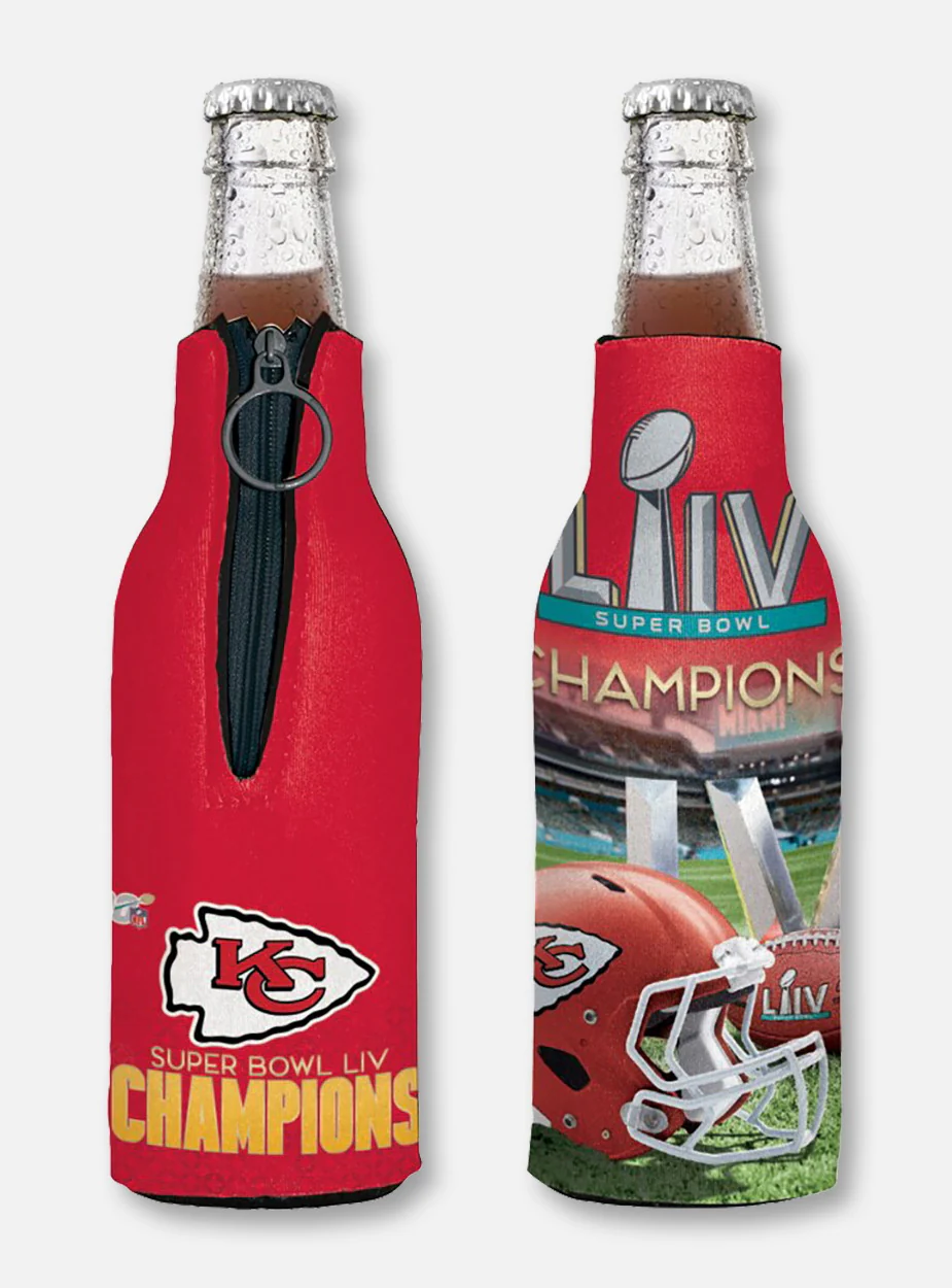 Texas Tech Red Raiders Kansas City Chiefs Super Bowl LIV Champions Bottle Cooler