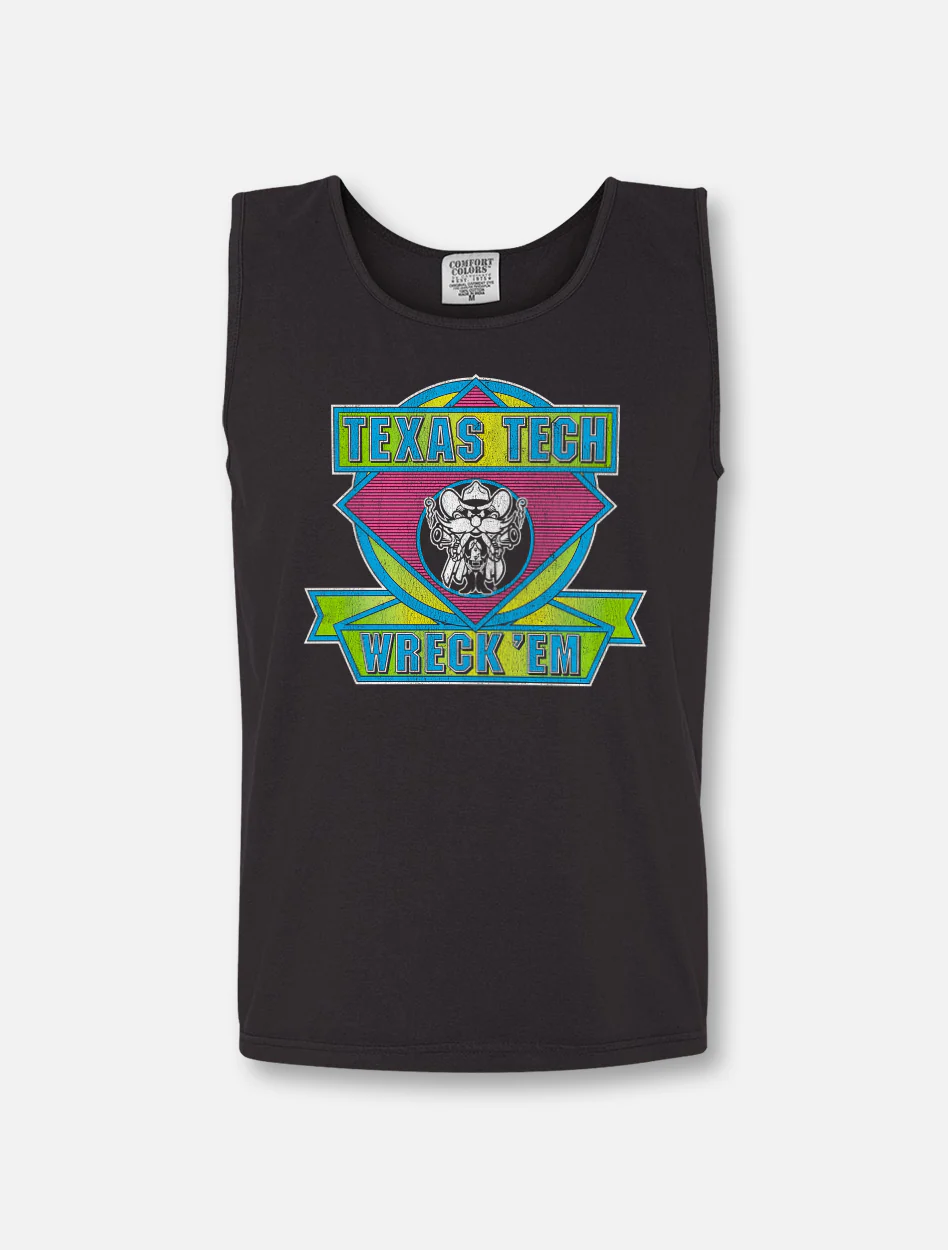**Texas Tech Red Raiders "Kool 90's Neon Puff" Tank Top