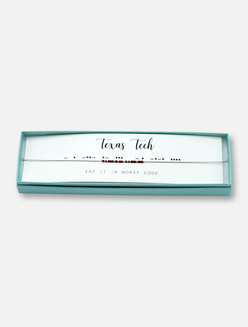 Texas Tech Red Raiders Morse Code Necklace - Image 4