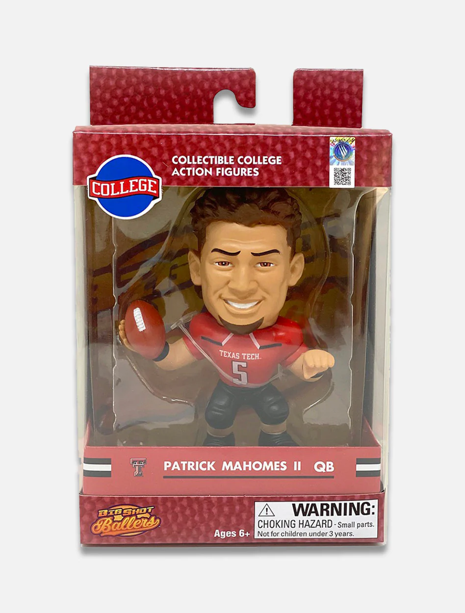 Texas Tech Red Raiders Patrick Mahomes "Big Shot Ballers" Action Figure - Image 3