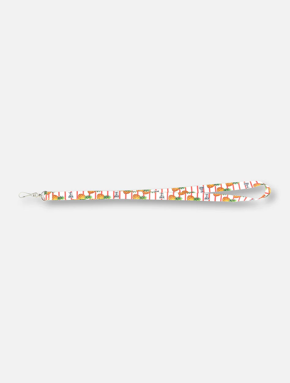 Texas Tech Red Raiders Pineapple Striped Lanyard