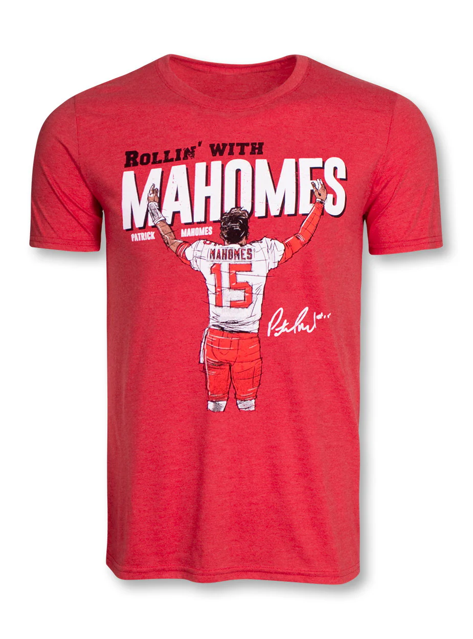 Texas Tech Red Raiders "Rollin' With Mahomes " Short Sleeve T-Shirt - Image 3