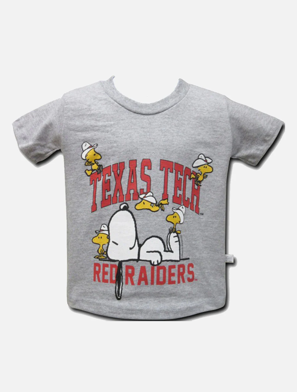 Texas Tech Red Raiders Snoopy and Woodstock TODDLER T-shirt