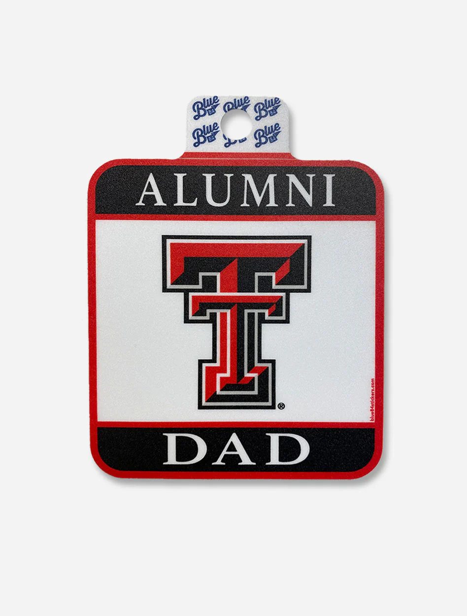 Texas Tech Red Raiders Square Alumni Dad Decal