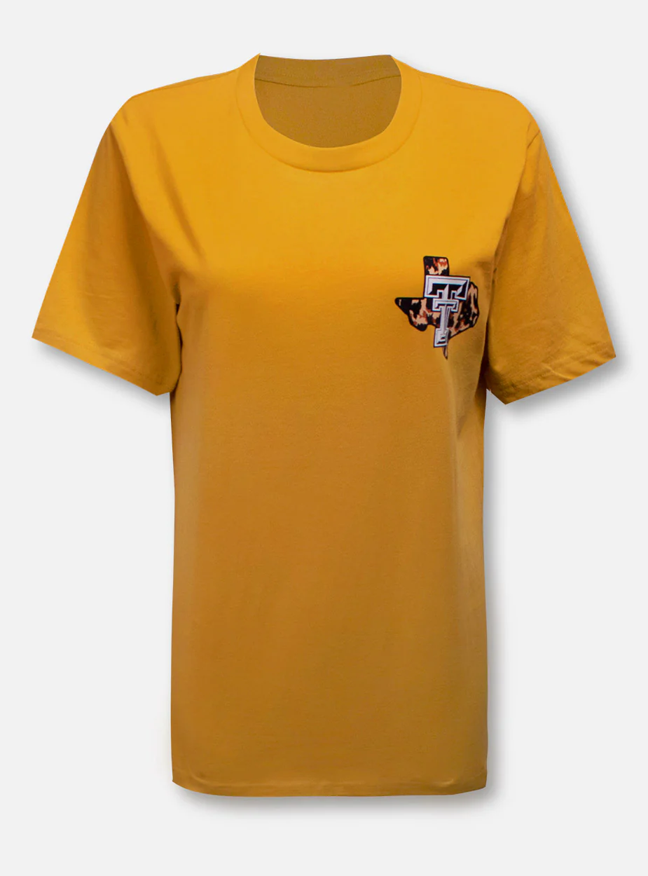 Texas Tech Red Raiders Stack in Leopard T-Shirt - Image 2