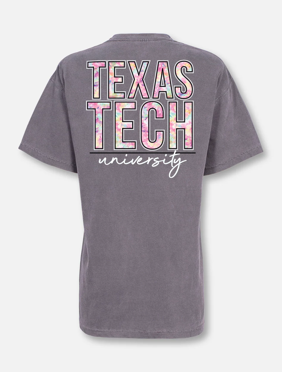 Texas Tech Red Raiders Stack in Tie Dye T-Shirt - Image 3