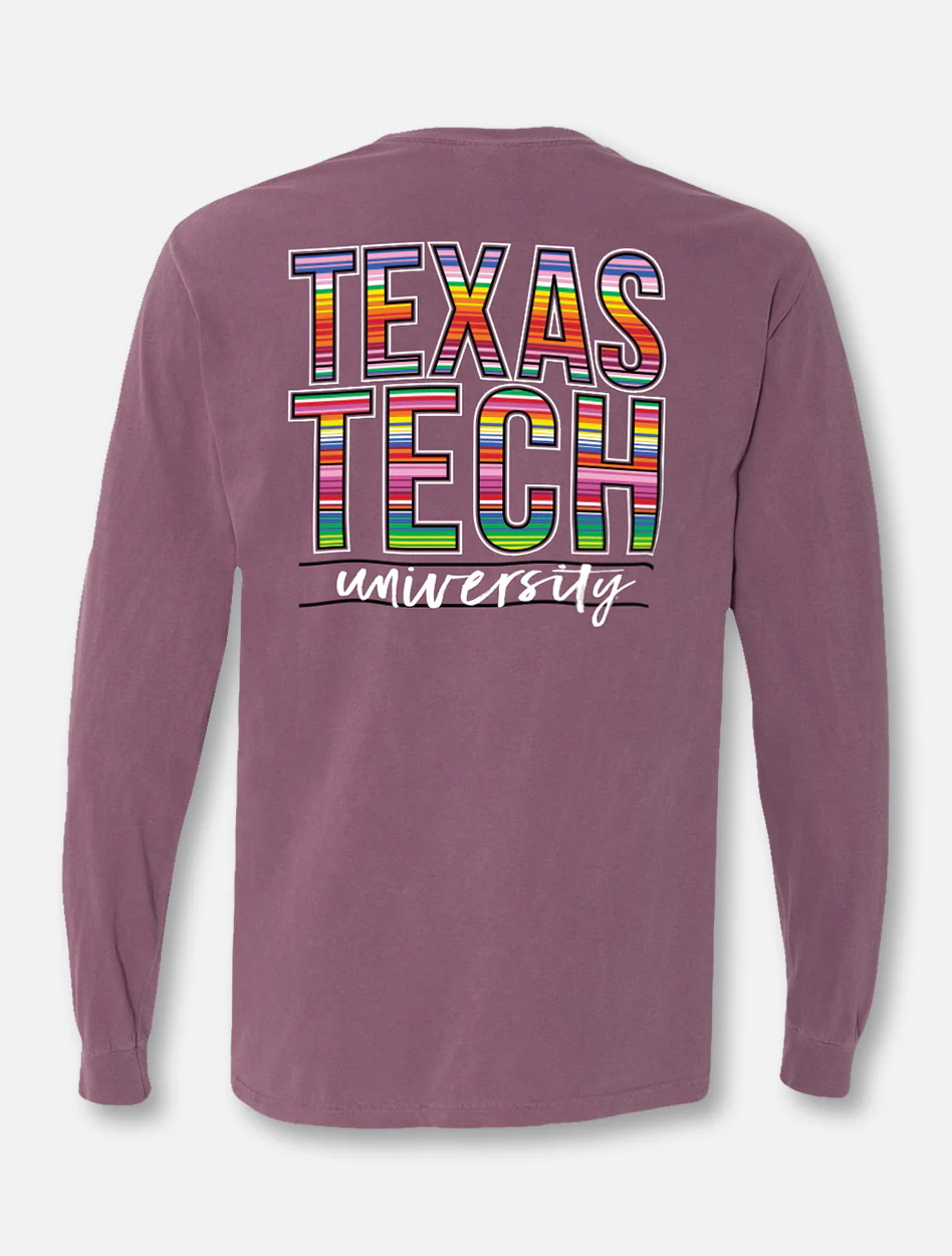 Texas Tech Red Raiders Stacked "Baja Blanket" Long Sleeve T-Shirt - Image 3