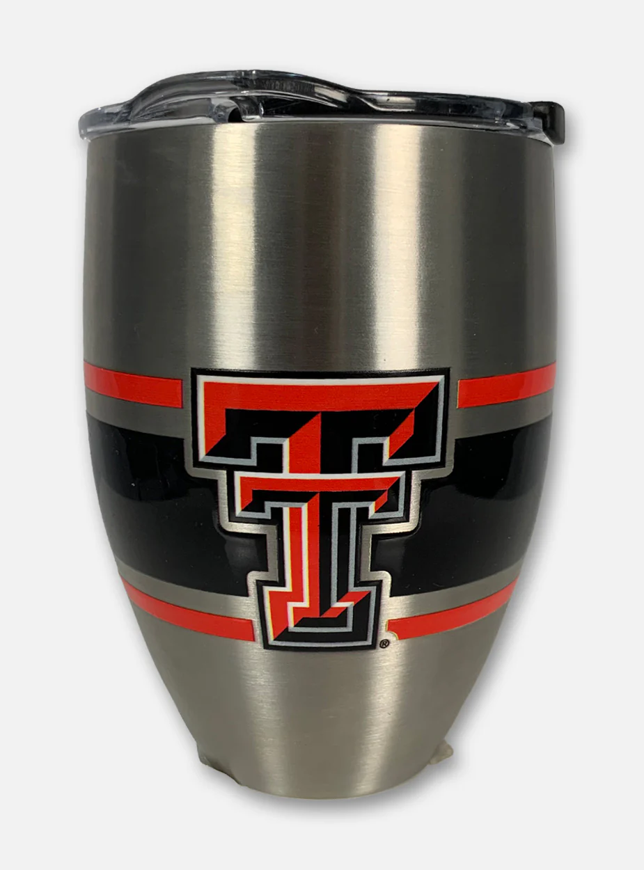Texas Tech Red Raiders Stripes 12oz Tumbler