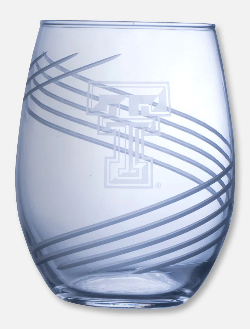 Texas Tech Red Raiders Swirl  21oz Stemless Wine Glass