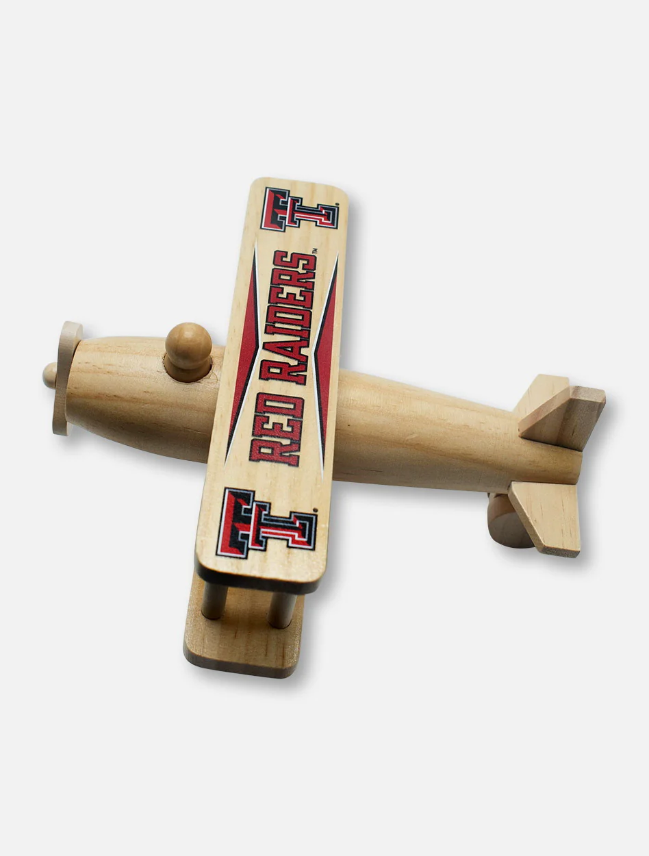 Texas Tech Red Raiders Texas Tech Double T Wooden Plane - Image 2
