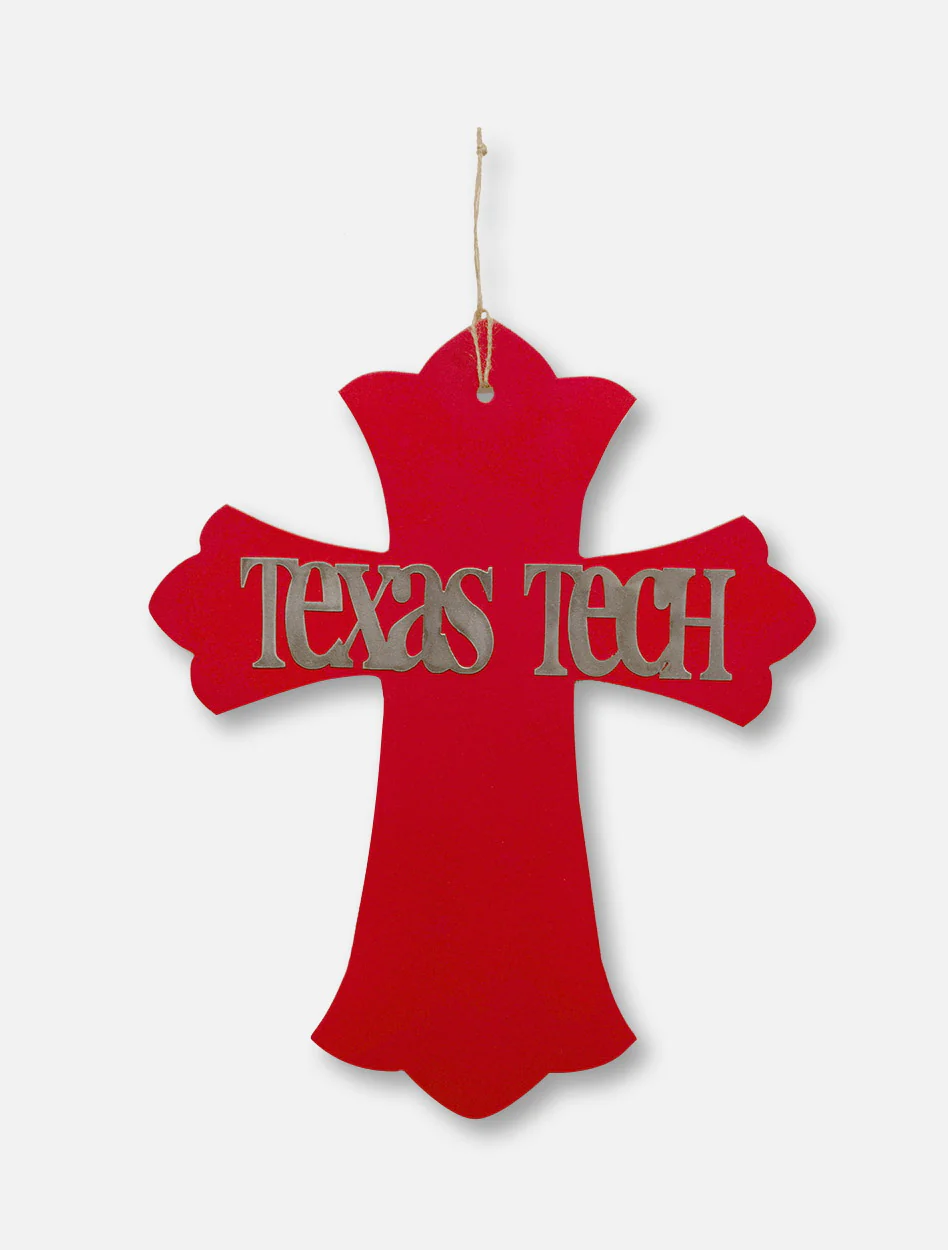 Texas Tech Red Raiders Texas Tech Wooden Cross Wall Decor - Image 2