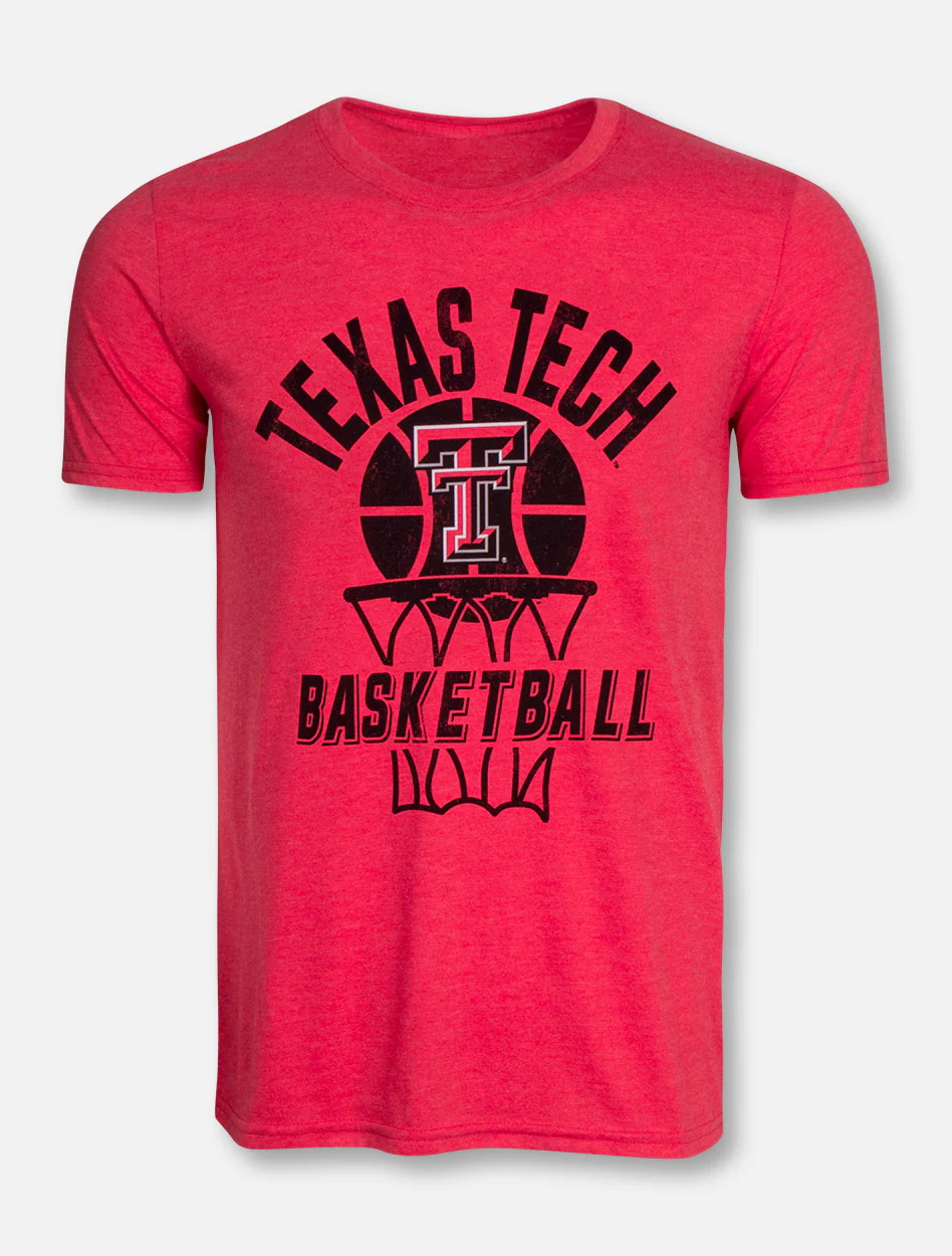 Texas Tech Red Raiders Through the Hoop Basketball T-Shirt - Image 3