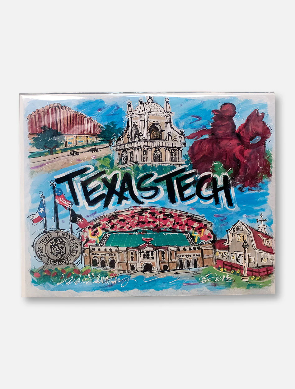 Texas Tech Red Raiders Traditions Collage Canvas Print