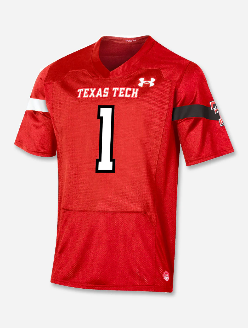 Texas Tech Red Raiders Under Armour "Sideline 2021 #1" Football Jersey - Image 5