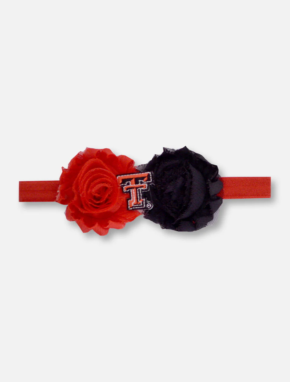 Texas Tech Red Raiders UnFRAY gettable Flower Baby Headband
