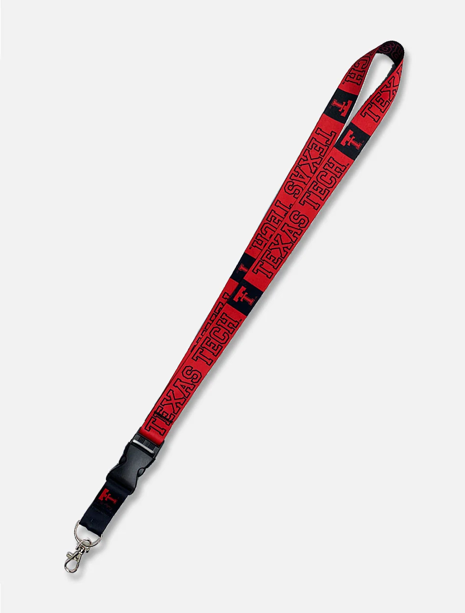 Texas Tech Red Raiders Vault Double T Double Sided Lanyard - Image 2