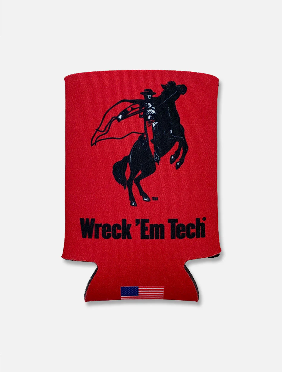 Texas Tech Red Raiders Vault Horse and Rider Wreck 'em Tech Can Cooler - Image 2