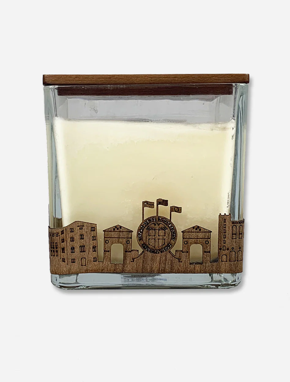 Texas Tech Red Raiders "Wooden Etched University" 4x4 Candle - Image 2