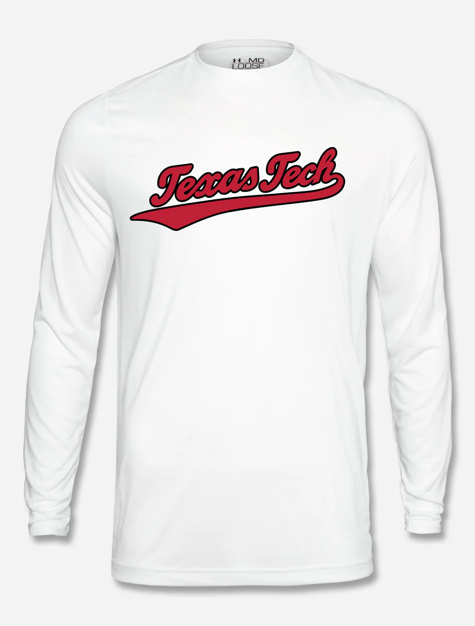 Texas Tech Red Raiders"Basketball Script" Athletic Fiber Long Sleeve T-shirt - Image 2