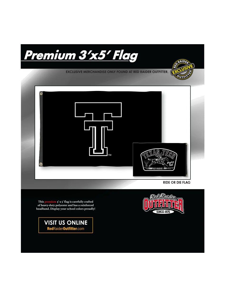 Texas Tech "Ride or Die" 3'x5' Premium Deluxe Flag