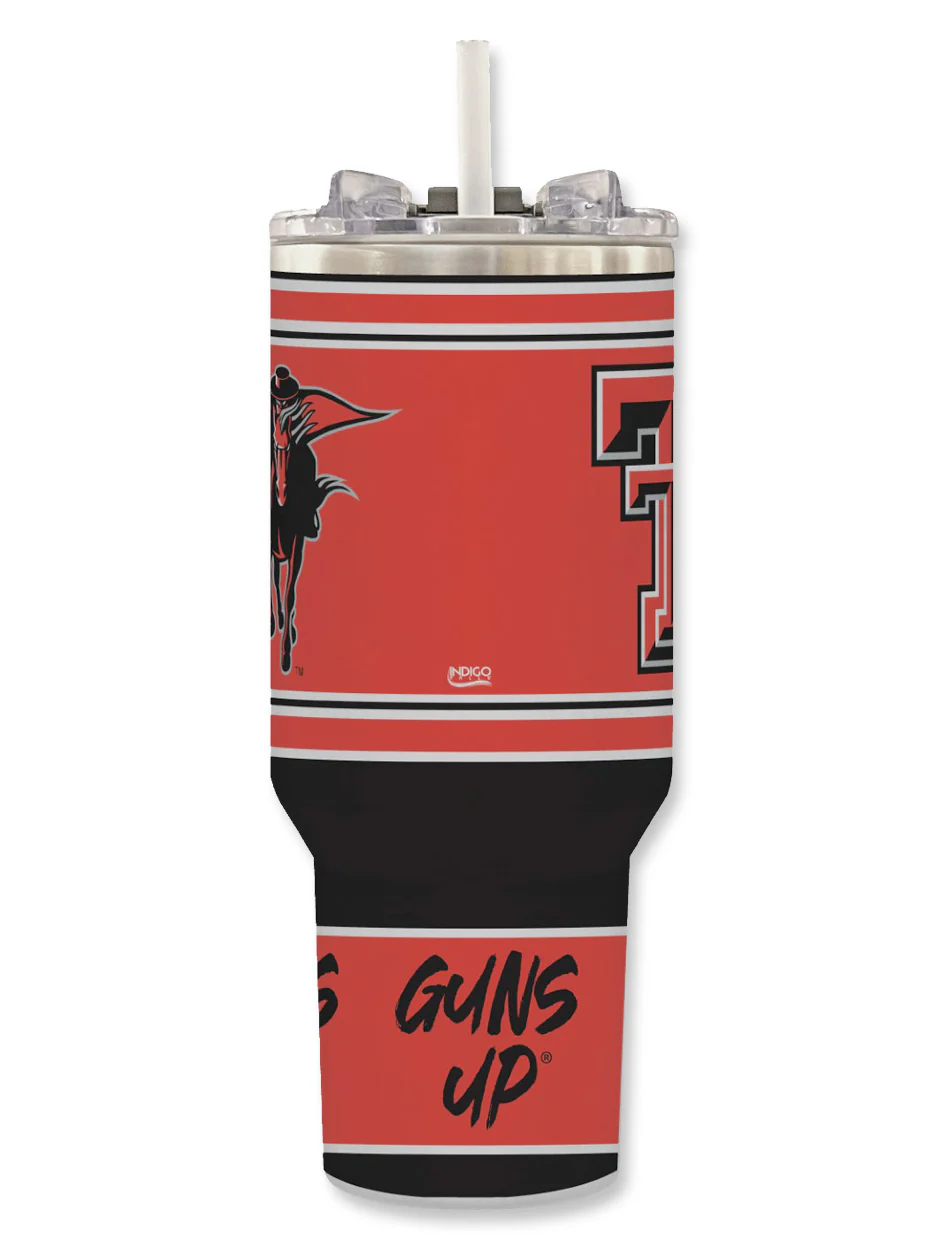 Texas Tech "Rocky" 40 oz Tumbler with Handle - Image 3