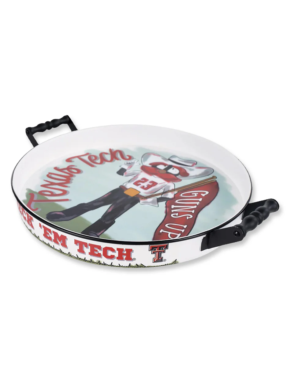 Texas Tech Round Mascot Enamel Tray - Image 2