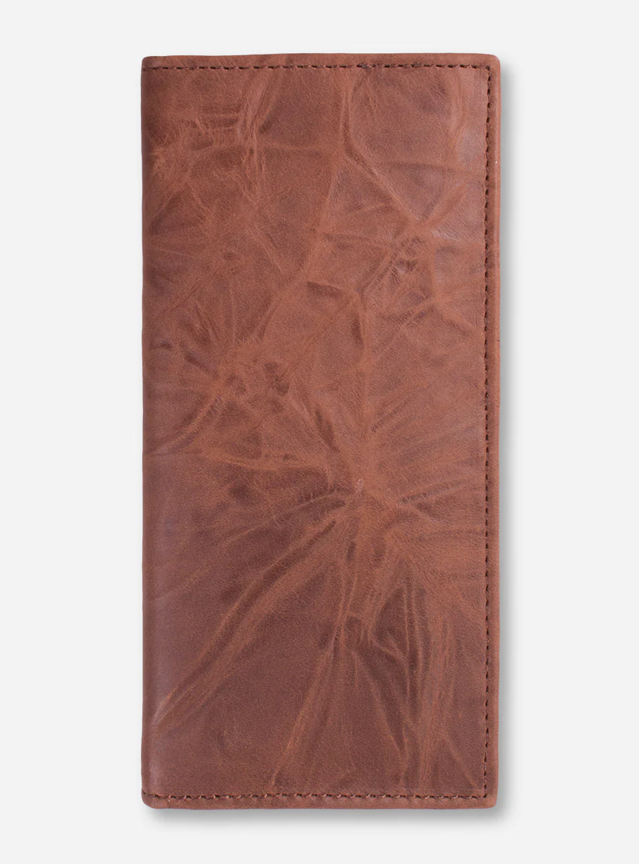 Texas Tech "Secretary" Brown Leather Tall Wallet - Image 2