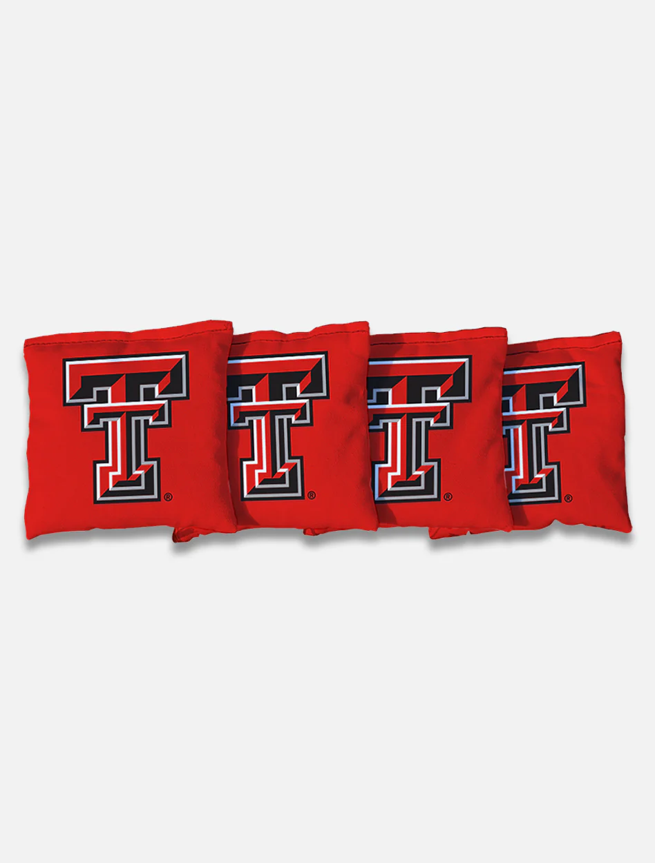 Texas Tech Set of Four All-Weather Proof Cornhole Bags in Carrying Case - Image 2