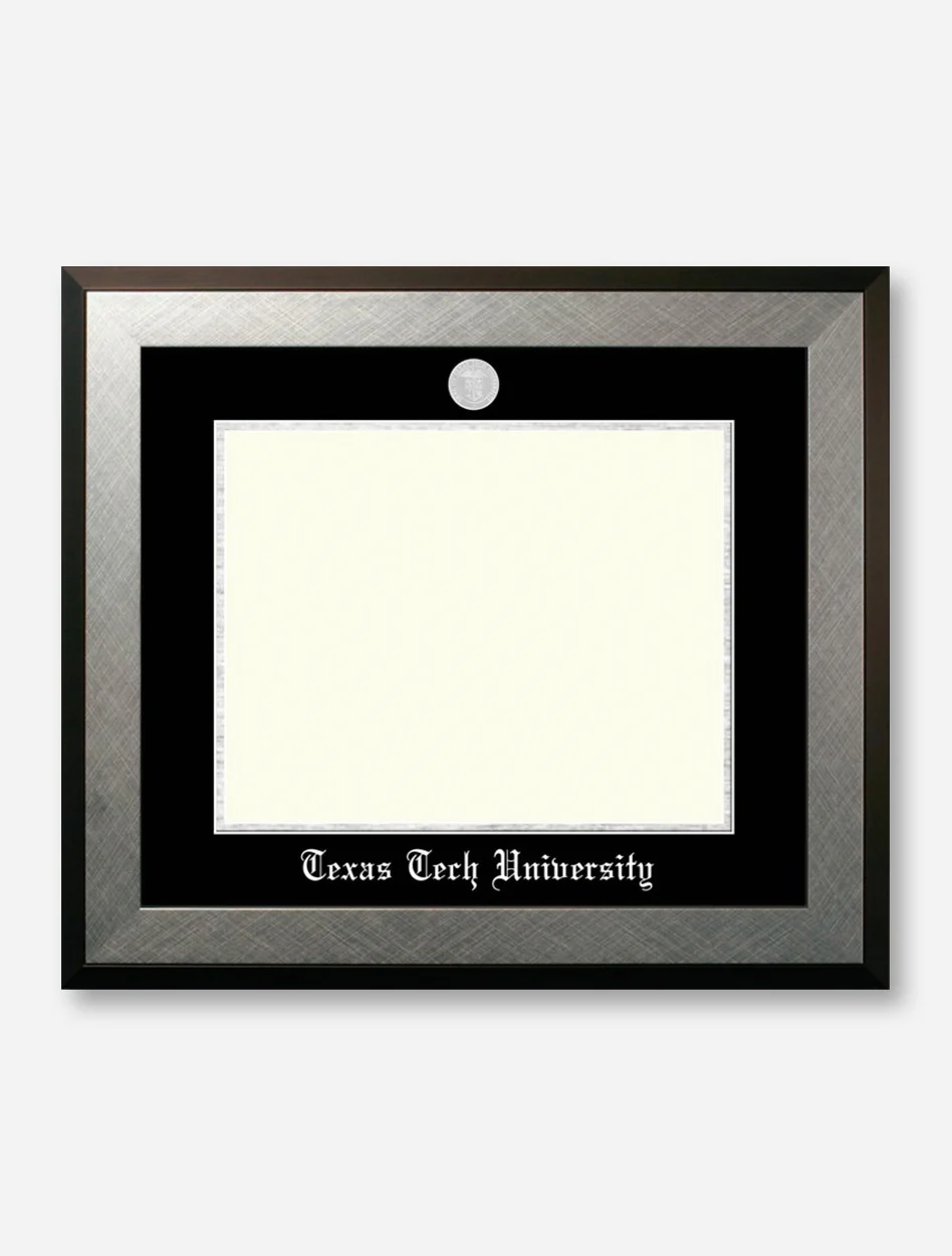Texas Tech Silver Medallion Honors Silver Diploma Frame U2