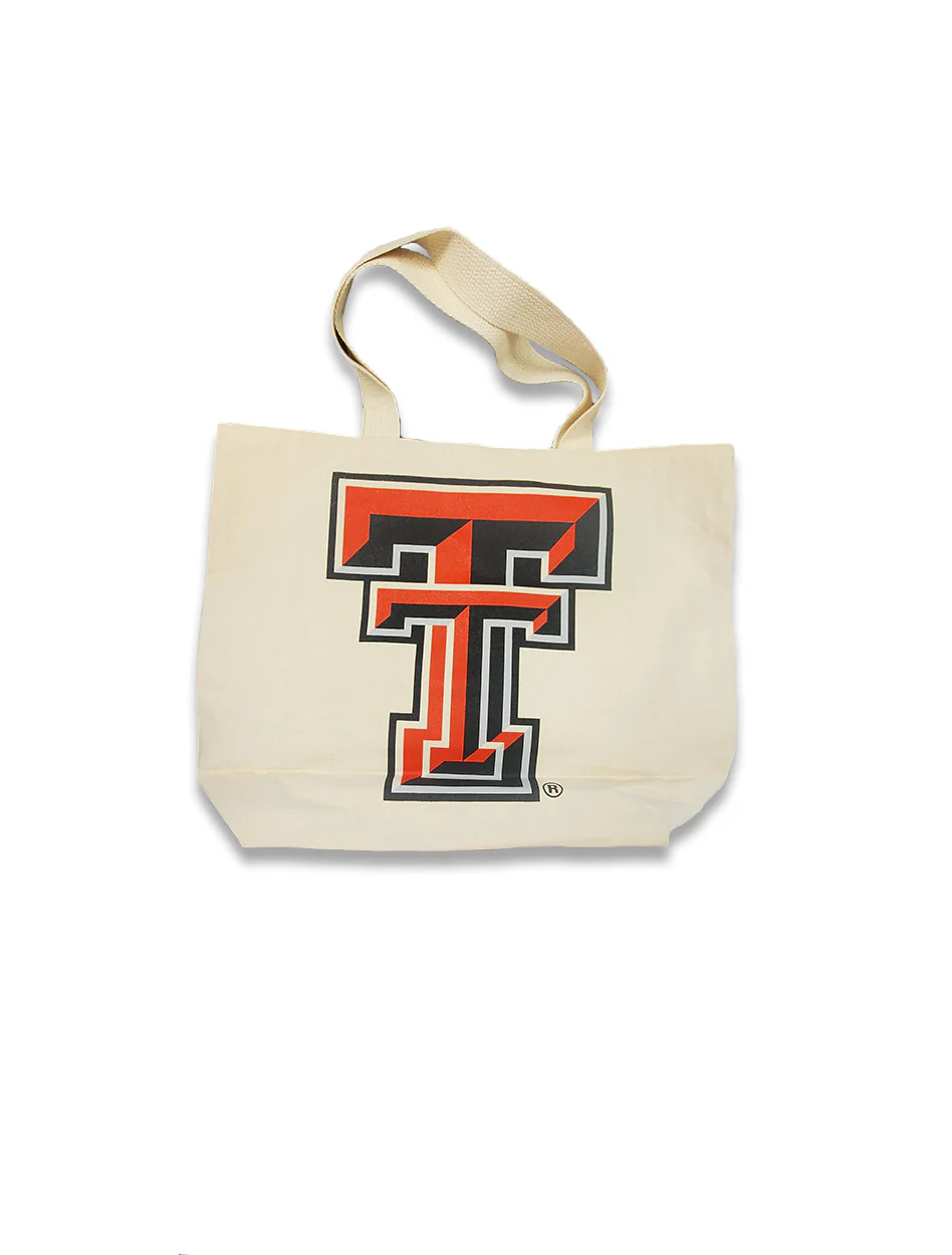 Texas Tech "Soapsuds" Large Canvas Tote Bag - Image 2