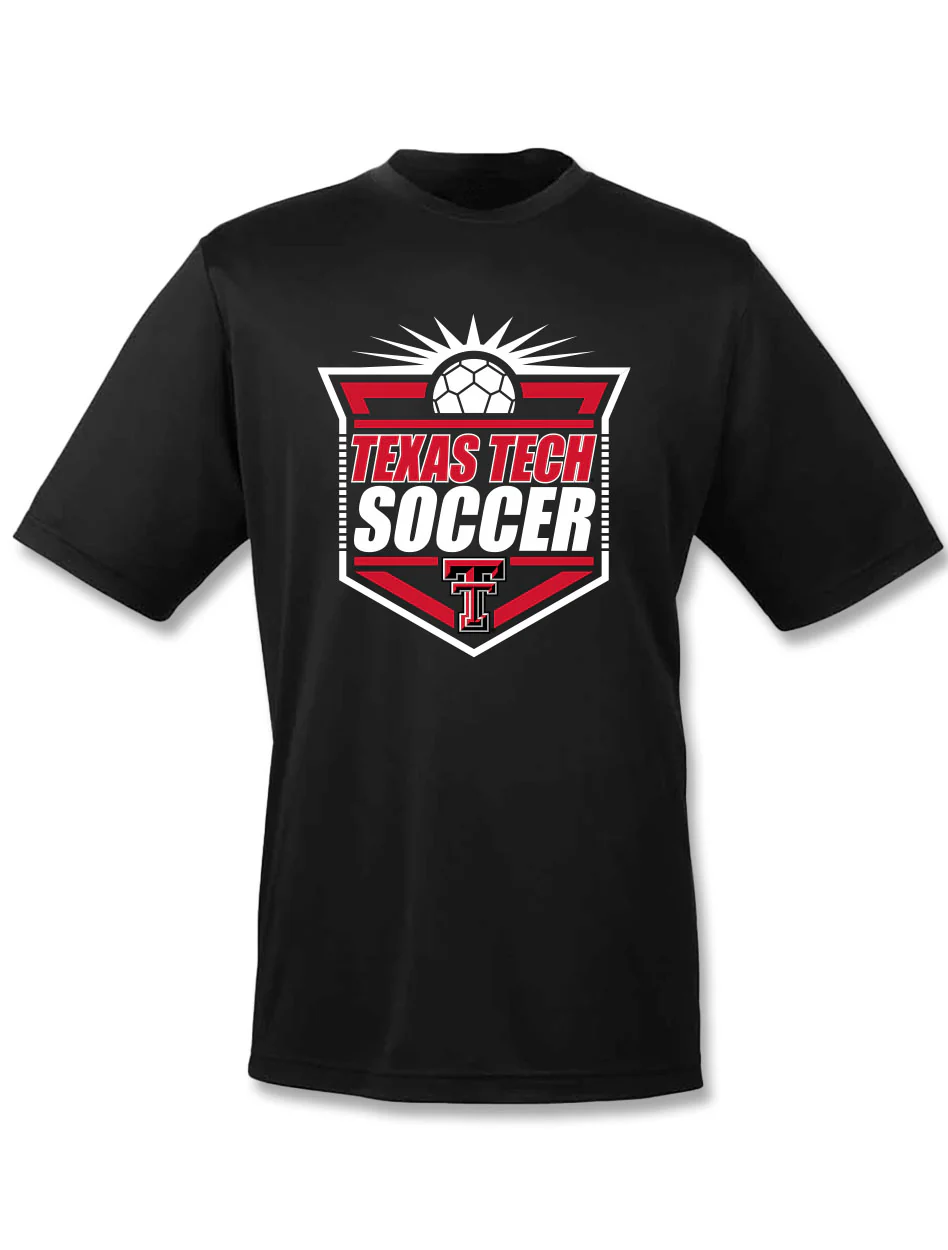 Texas Tech "Soccer Shield" Athletic Short Sleeve T-shirt