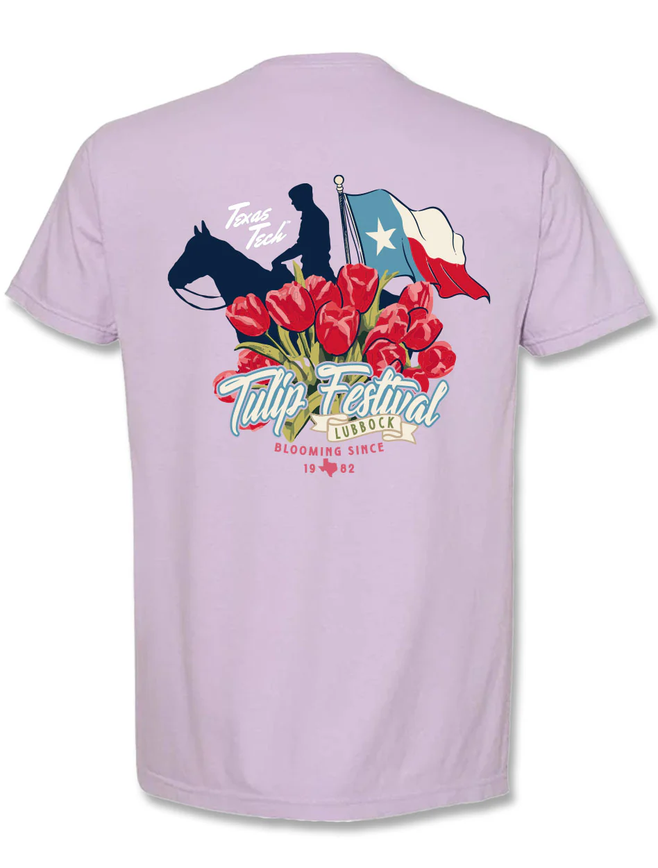 Texas Tech "Spring Tulips" Short Sleeve T-Shirt