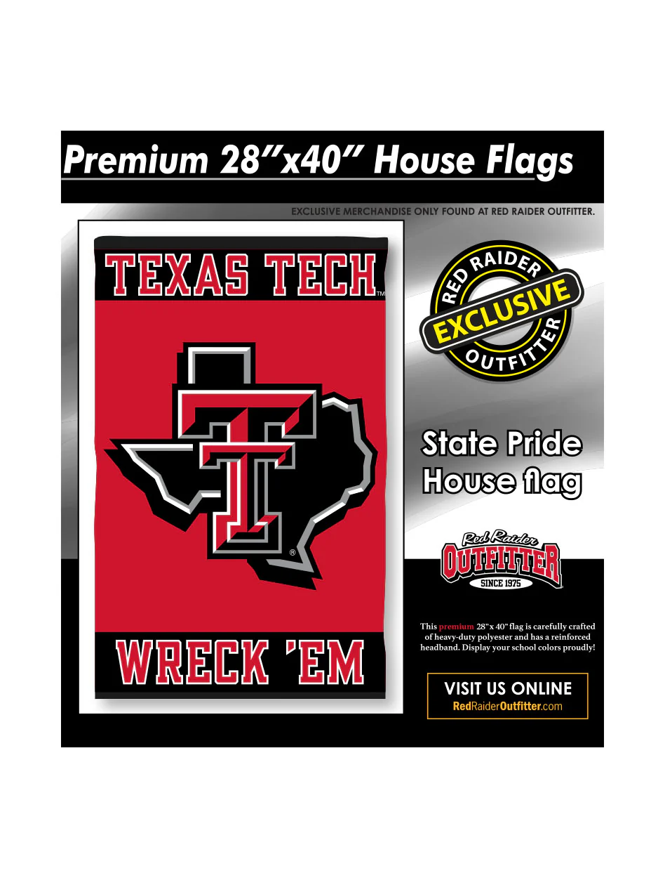 Texas Tech State Pride 28'x40' Premium House Flag