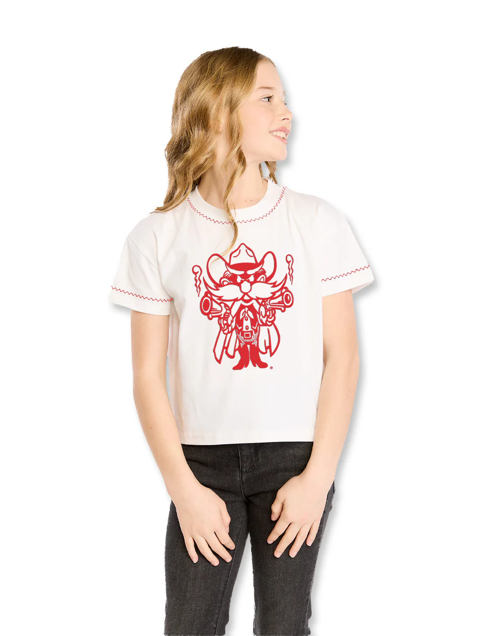 Texas Tech Stewart Simmons Girls The Embroidered Tee