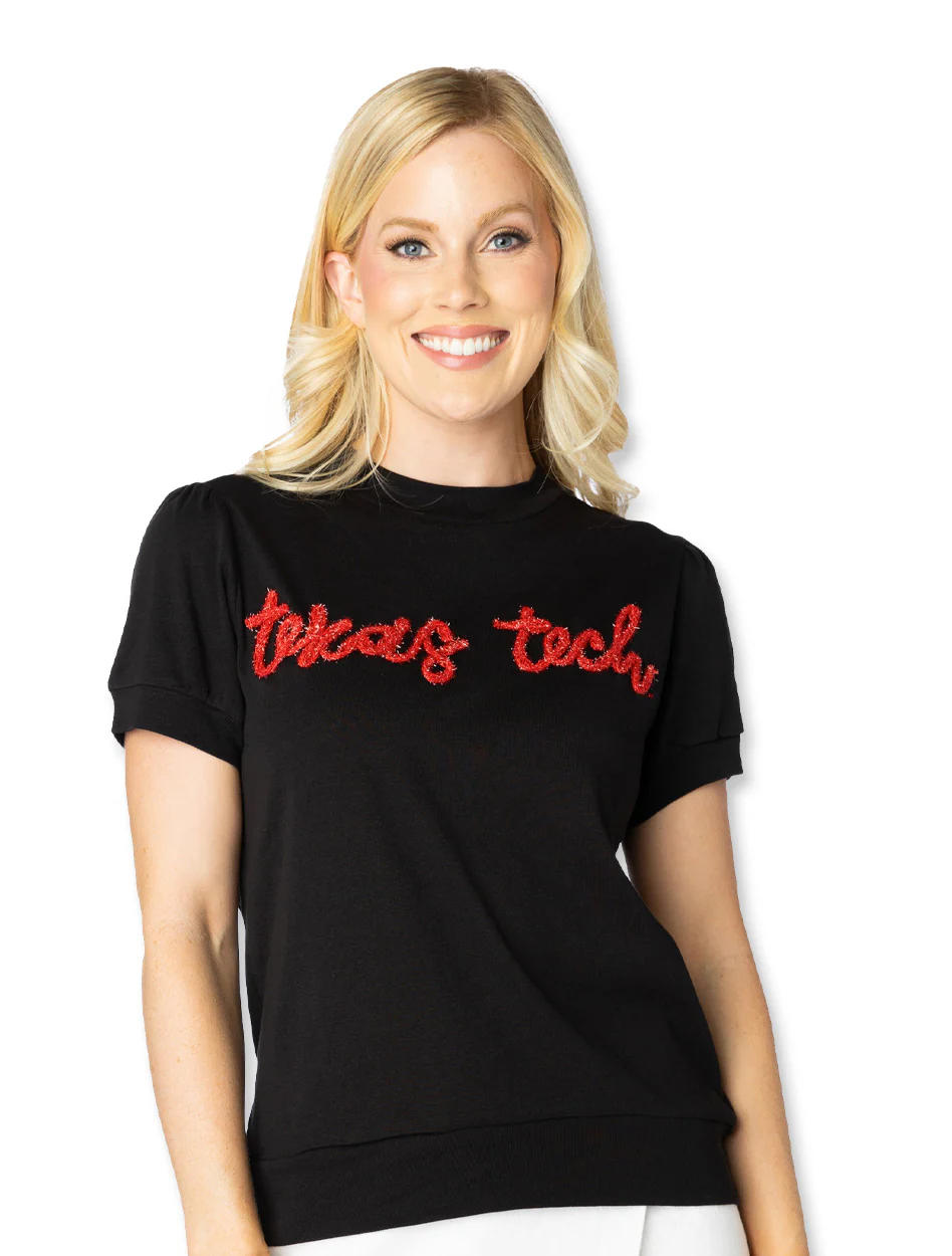 Texas Tech Stewart Simmons "Glitter Script 2.0" Shirt