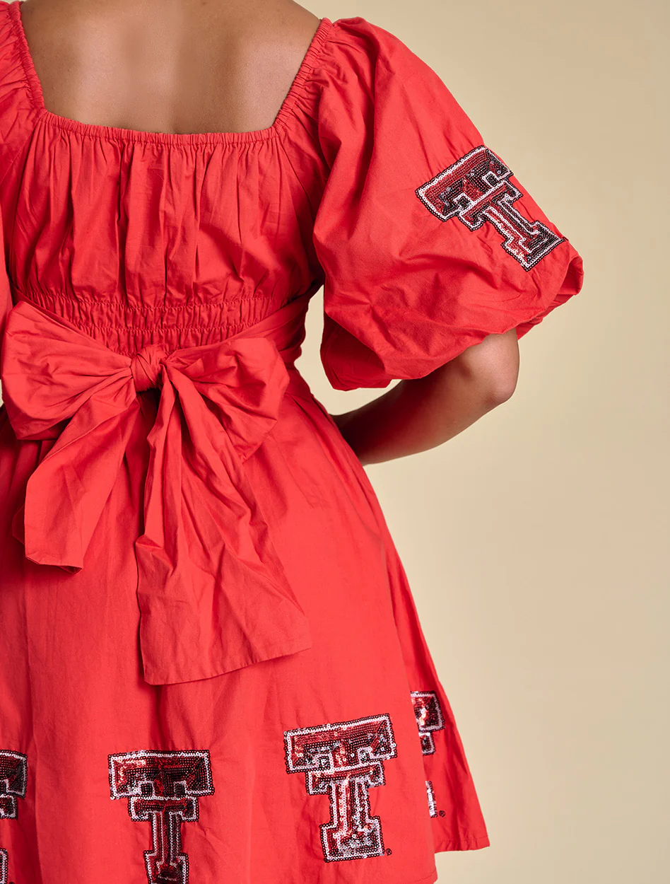 Texas Tech Stewart Simmons Puff Sleeve Dress - Image 5